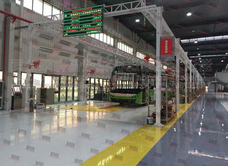 Pure electric vehicle production line