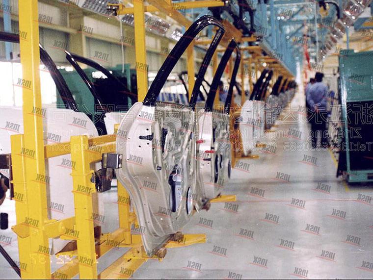 Car door assembly line